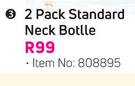 Little One 2 Pack Standard Neck Bottle