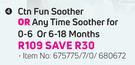 Tommee Tippee Ctn Fun Soother Or Any Time Soother For 0-6 Or 6-18 Months