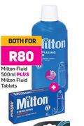 Milton Fluid 500ml Plus Milton Fluid Tablets-For Both