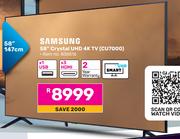 Samsung 58"(147cm) Crystal UHD 4K TV CU7000