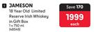 Jameson 18 Year Old Limited Reserve Irish Whisky In Gift Bix-750ml