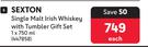 Sexton Single Malt Irish Whiskey With Tumbler Gift Set-750ml