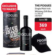 The Pogues Single Malt Irish Whiskey Gift Box-750ml