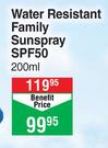 Sun Lab Water Resistant Family Sunspray SPF50-200ml