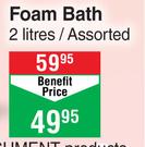 Nature's Nourishment Foam Bath Assorted-2Ltr