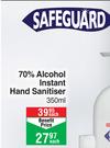 Safeguard 70% Alcohol Instant Hand Sanitiser-350ml
