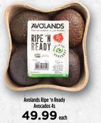 Avolands Ripe n Ready Avocados-4s Each