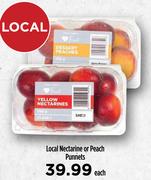 Local Nectarine Or Peach Punnets-Each