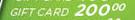 2Live Gift Cards 200
