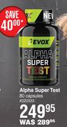 Evox Alpha Super Test 80 Capsules