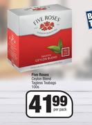 Five Roses Ceylon Blend Tagless Teabags-100s Per Pack