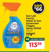 Sun Lab Family Water & Sun Sunscreen Trigger Spray SPF50-250ml