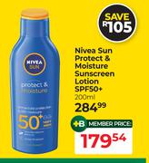 Nivea Sun Protect & Moisture Sunscreen Lotion SPF50+-200ml
