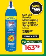 Sun Lab Family Moisturising Sun Lotion Spray SPF50-500ml