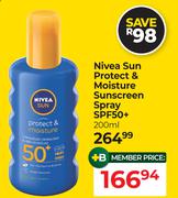 Nivea Sun Protect & Moisture Sunscreen Spray SPF50+-200ml
