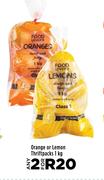 Orange Or Lemon Thriftpacks-For Any 2 x 1kg