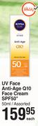 Nivea Sun UV Face Anti Age Q10 Face Cream SPF50+ Assorted-50ml Each