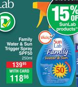 Sun Lab Family Water & Sun Trigger Spray SPF50-250ml