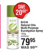 B-O-N Natural Oils Multi Purpose Eucalyptus Spray-150g