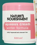Nature's Nourishment Winter Formula Aqueous Cream-500ml