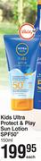 Nivea Sun Kids Ultra Protect & Play Sun Lotion SPF50+-150ml Each
