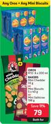 Oros RTD 6 x 200ml + Bakers Mini Cheddar 33g Or Mini Biscuits 5 x 40g Or Mini Salticrax 198g-Both Fo