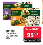 Jungle Cereal Bars (All Variants)-40g