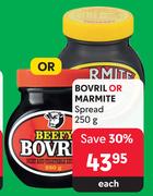 Bovril Or Marmite Spread-250g Each