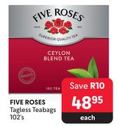 Five Roses Tagless Teabags-102's Each