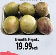 Granadilla Prepacks-Each