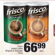 Frisco Instant Coffee Original Or Granules-750g Each