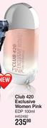 Club 420 Exclusive Women Pink EDP-100ml