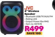 JVC 4" Wireless Speaker