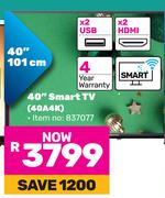 Hisense 101cm (40") Smart TV 40A4K