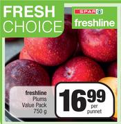 Spar Freshline Plums Value Pack-750g Per Punnet