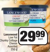 Lancewood Low Fat Chunky Cottage Cheese Assorted-250g Each