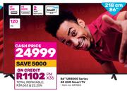 LG 86"(218cm) UR8000 Series 4K UHD Smart TV 