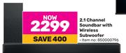 Hisense 2.1 Channel Soundbar With Wireless Subwoofer