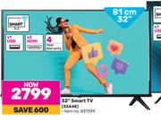 Hisense 32"(81cm) Smart TV 32A4k