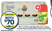 PnP Large Eggs 18s & Knorr Aromat Seasoning Canister 70/75g-Both For