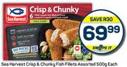Sea Harvest Crisp & Chunky Fish Fillets Assorted-500g Each