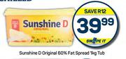 Sunshine D Original 60% Fat Spread Tub-1Kg