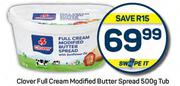 Clover Full Cream Modified Butter Spread Tub-500g