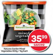 Natures Garden Mixed Vegetables-900g/1Kg Each