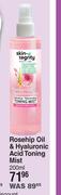 Skin Tegrity Rosehip Oil & Hyaluronic Acid Toning Mist-200ml