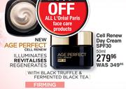 L'Oreal Age Perfect Cell Renew Day Cream SPF30-50ml
