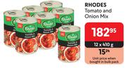 Rhodes Tomato Onion Mix-12 x 410g