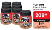 Yum Yum Peanut Butter (All Variants)-6 x 400g