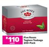 Five Roses Tagless Teabags 200 Pack-Each
