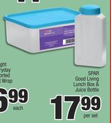 Spar Good Living Lunch Box & Juice Bottle-Per Set